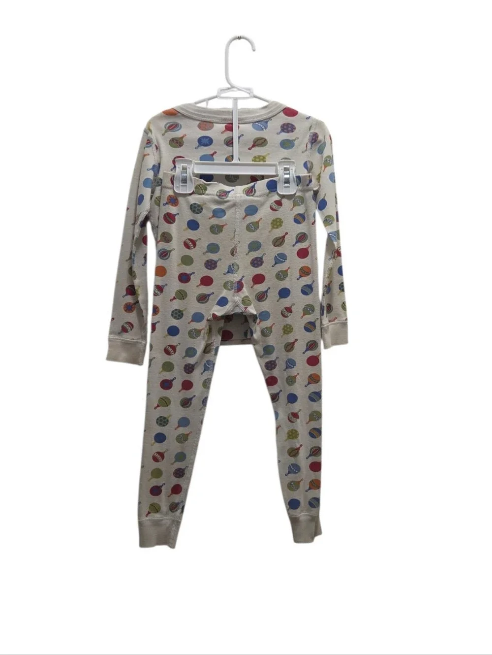 Hanna Andersson 110 US 5 Organic Cotton Christmas Ornament Long Johns Pajamas